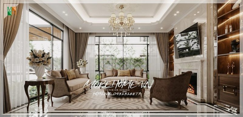 Dịch vụ thiết kế nội thất tỉnh Bình Phước của Morehome uy tín chất lượng