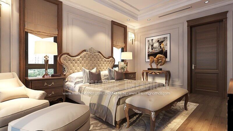 thiết kế nội thất gỗ óc chó